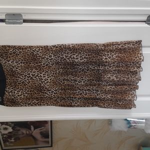 Leopard print skirt
